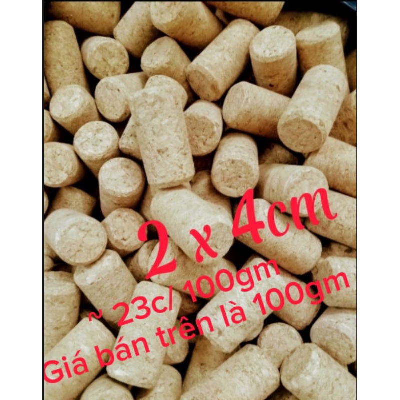 100 gram Nút chai rượu bần, rượu vang