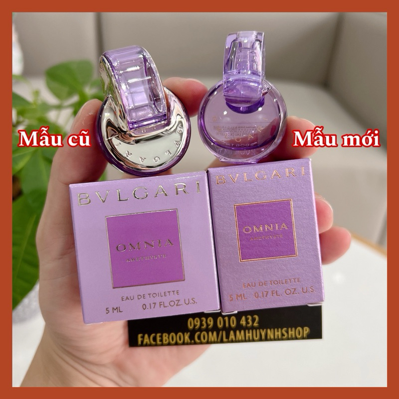 Nước hoa mini BVL tím Omnia Amethyste 5ml