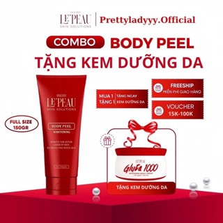 Peel nách retinol, peel body trắng da mờ thâm, dưỡng trắng, kem dưỡng ẩm 150gr - LEPEAU tặng kem dưỡng