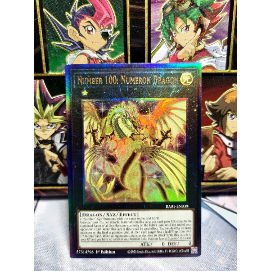 Thẻ bài Number 100: Numeron Dragon - RA01-EN039 - Prismatic Collector's Rare