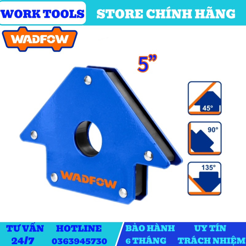 WADFOW Ke góc nam châm 5" WMC1605