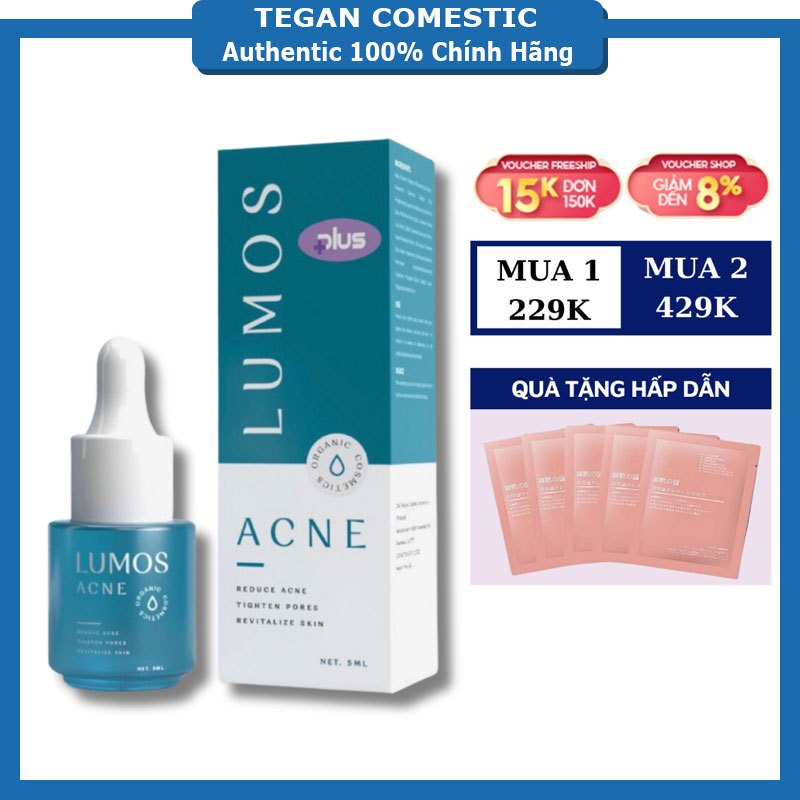 Serum Huyết Thanh Mụn Lumos Ance 5ml Của Mỹ, sạch mụn, mờ thâm dưỡng trắng da mặt - ❤️ TEGAN COMESTIC – NHÀ PHÂN PHỐI