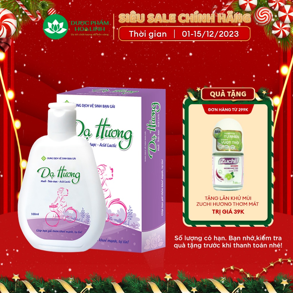 Dung dịch vệ sinh phụ nữ Dạ Hương bạn gái - Dạ Hương Teen 100ml