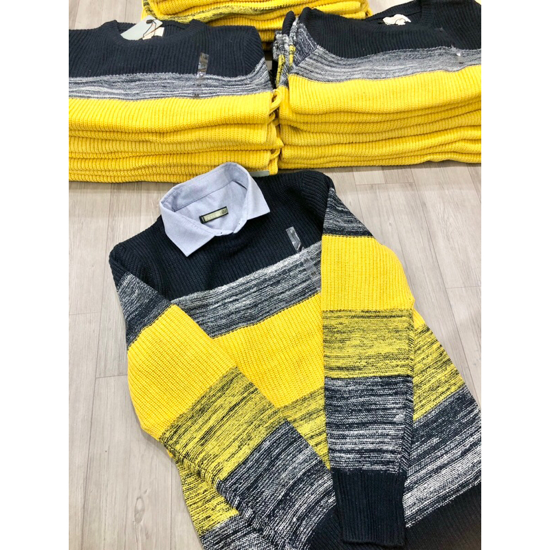 Áo len nam ESPRIT xuất dư dày dặn, áo len cổ tròn nam mặc cùng sơ mi lịch sự trẻ trung S M L