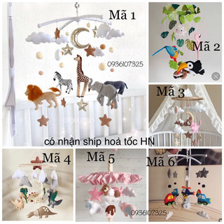 Đồ chơi treo nôi cũi handmade phát nhạc, mẫu mới 2024