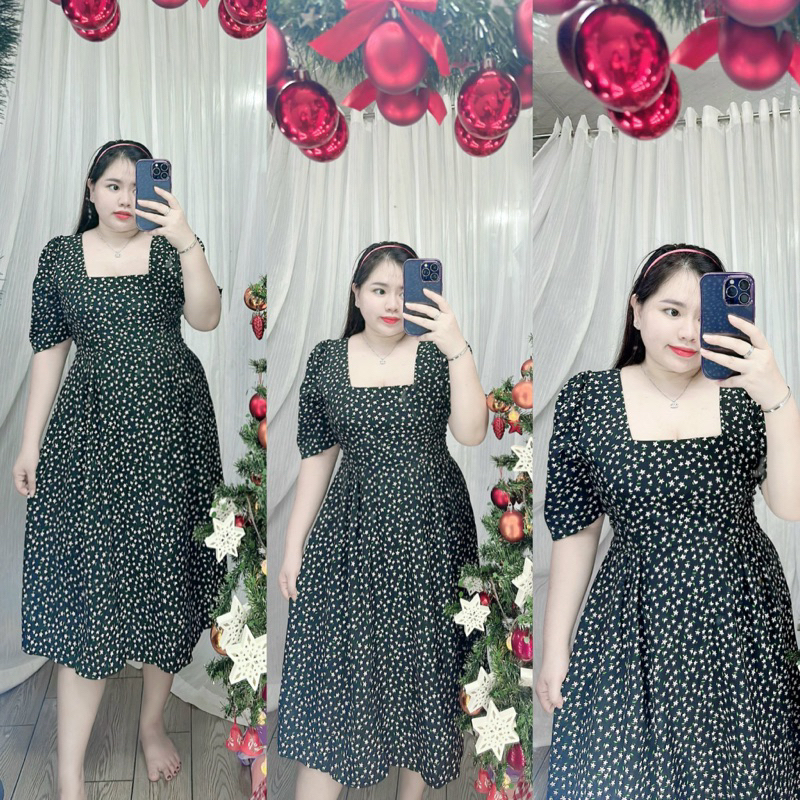 Đầm cổ vuông cổ điển