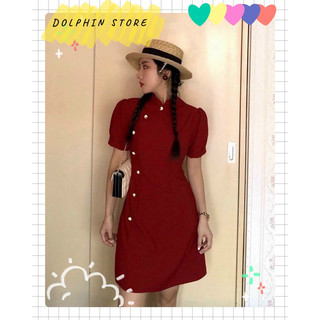 - Đầm cách tân bigsize - đầm cổ tàu bigsize - đầm đỏ bigsize - đầm ngắn bigsize