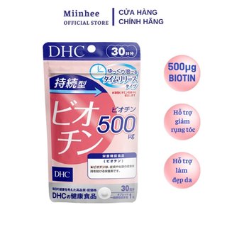 Viên uống DHC Biotin ngăn rụng tóc, hỗ trợ mọc tóc Biotin gói 30 viên