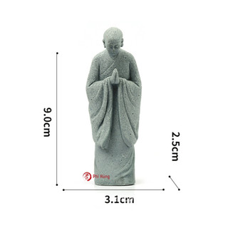 Tượng Chú Tiểu Bái Phật - Đá Sa Thạch