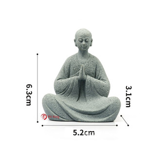 Tượng Chú Tiểu Bái Phật - Đá Sa Thạch