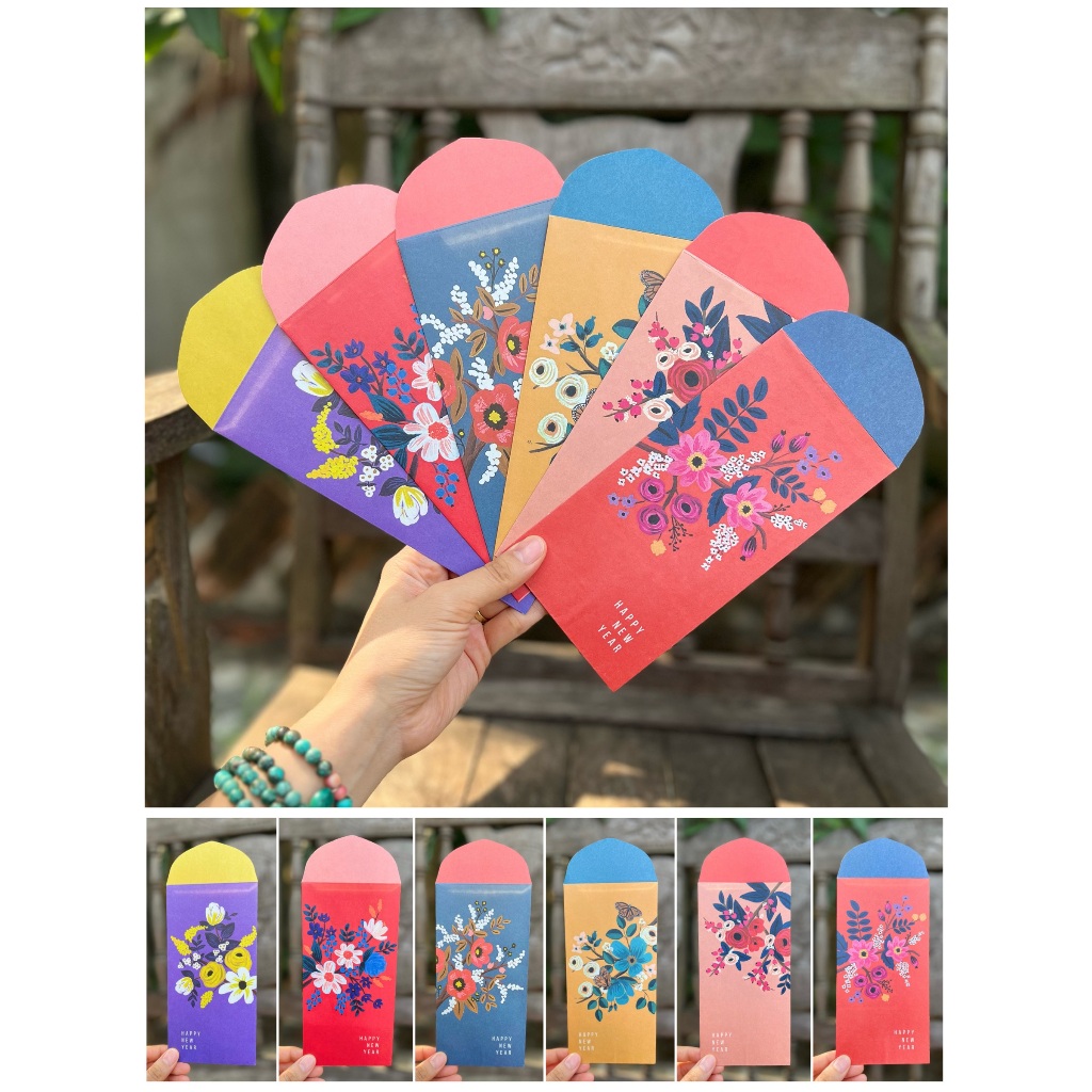 Lì xì Tết Thiết Kê Gác Xép độc đáo, xinh xắn - Giấy Kraft nhật trắng cao cấp in sắc nét