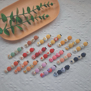 Kẹp tóc vải handmade hình những viên kẹo cute