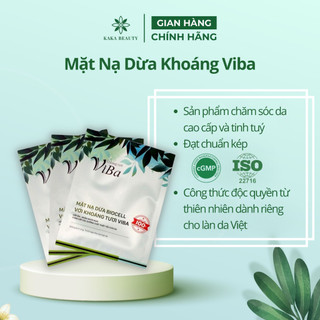  Mặt nạ dừa Biocell với Khoáng tươi ViBa lên men tự nhiên cấp ẩm ngừa mụn dưỡng da mịn màng trẻ hóa da - Kaka Beauty 