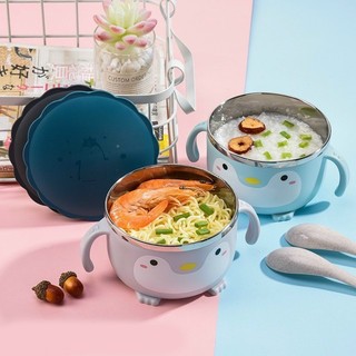 Tô ăn cơm, bát ăn cháo, bát pha mỳ tôm hình con chim cánh cụt siêu đáng yêu
