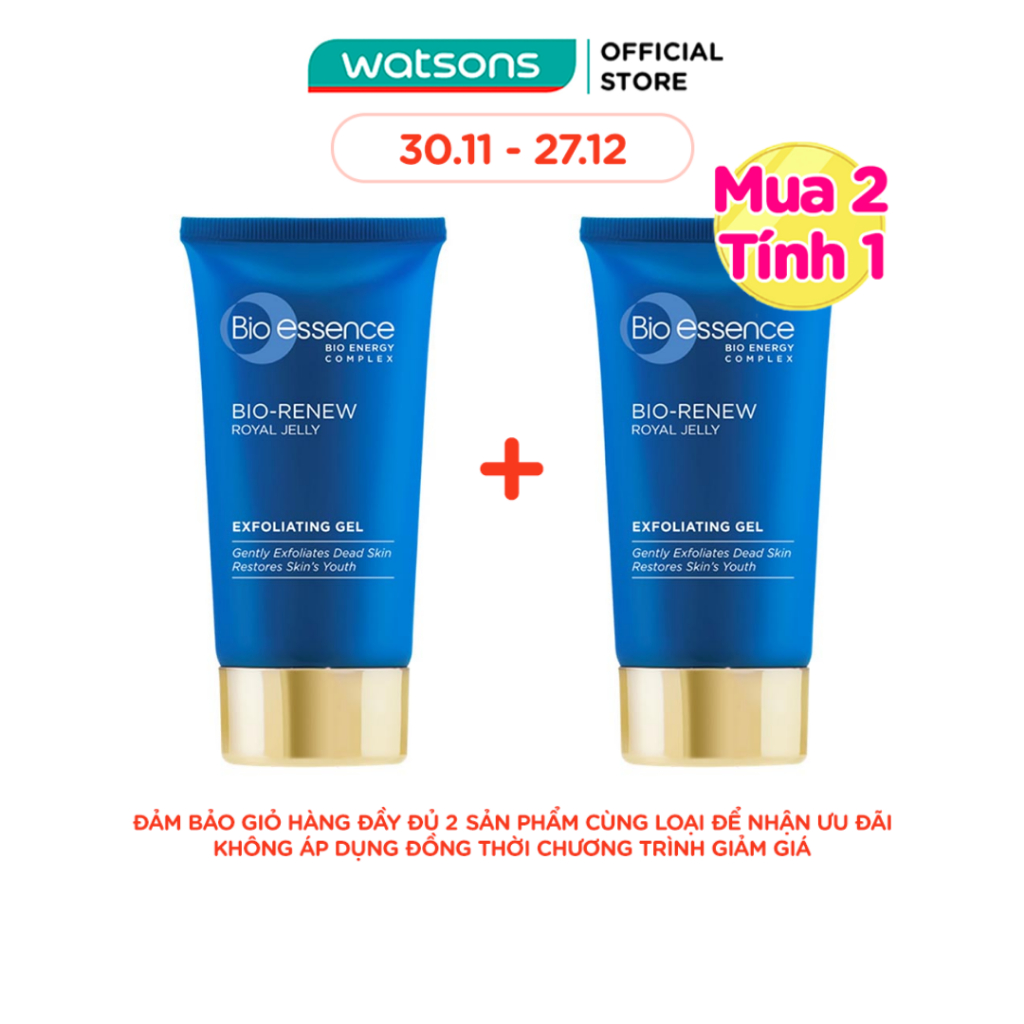 Gel Tẩy Tế Bào Chết Bio-Essence Renew Chiết Xuất Sữa Ong Chúa 60g