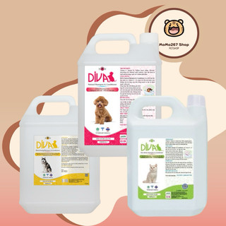 Sữa tắm chó mèo dưỡng ẩm khử mùi diva 2l