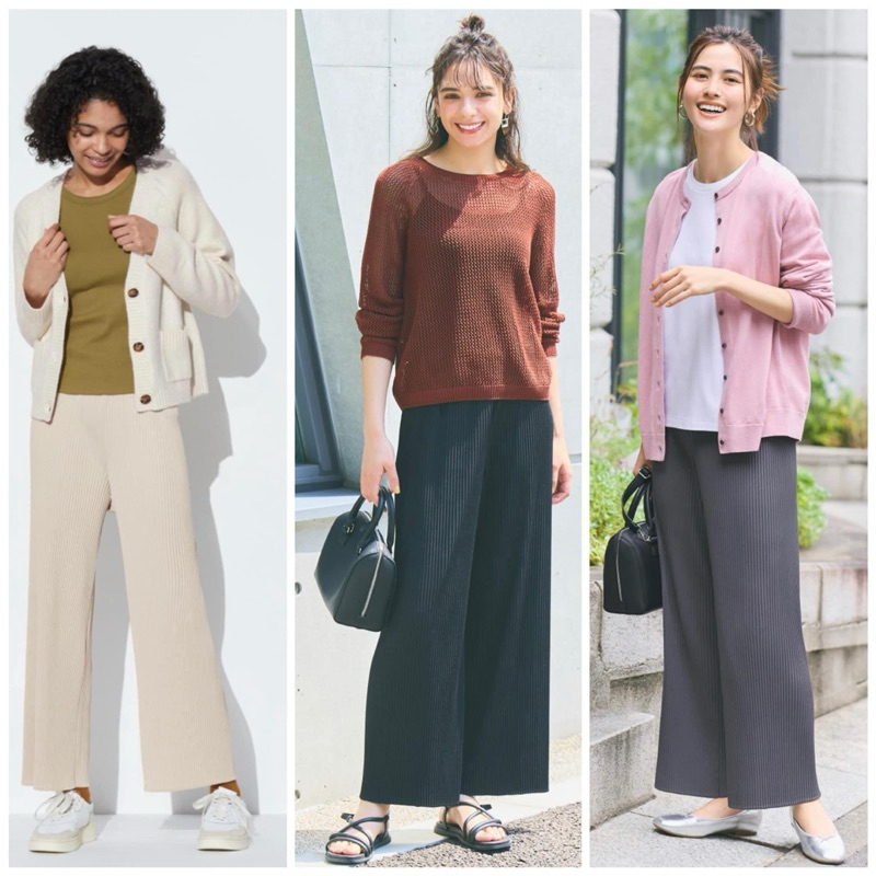 QUẦN SUÔNG XẾP LY Uni MUA TẠI NHẬT