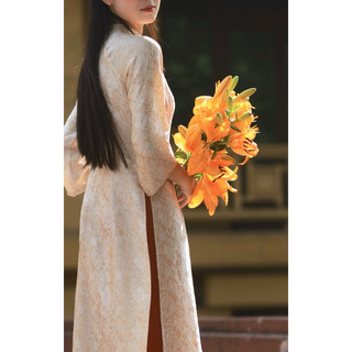 Set áo dài tơ tằm