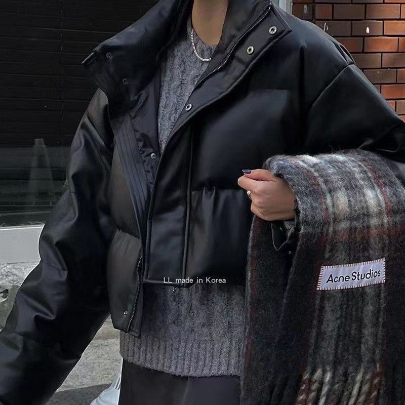 Áo Phao Da Dáng Ngắn Cao Cấp Màu Hot Dành Cho Nam Nữ 2023