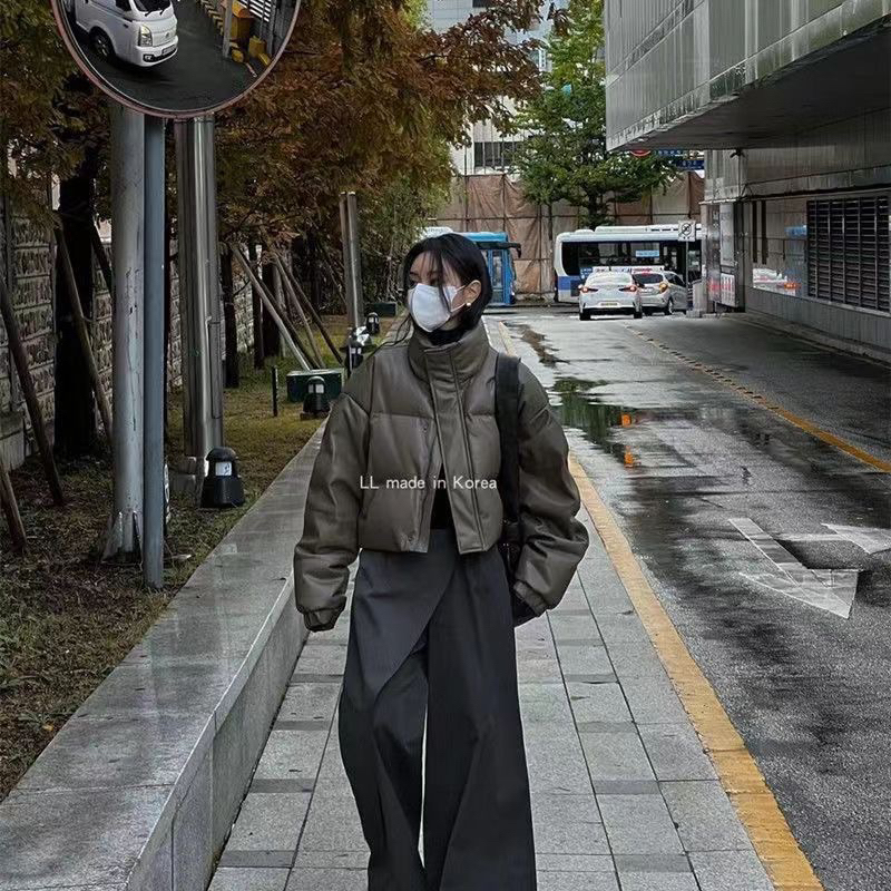 Áo Phao Da Dáng Ngắn Cao Cấp Màu Hot Dành Cho Nam Nữ 2023