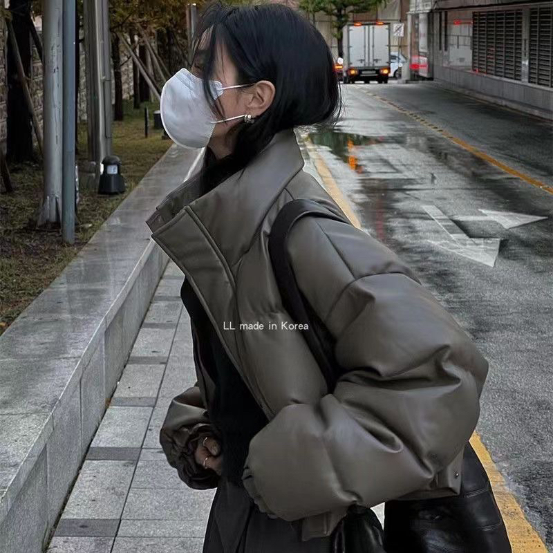 Áo Phao Da Dáng Ngắn Cao Cấp Màu Hot Dành Cho Nam Nữ 2023