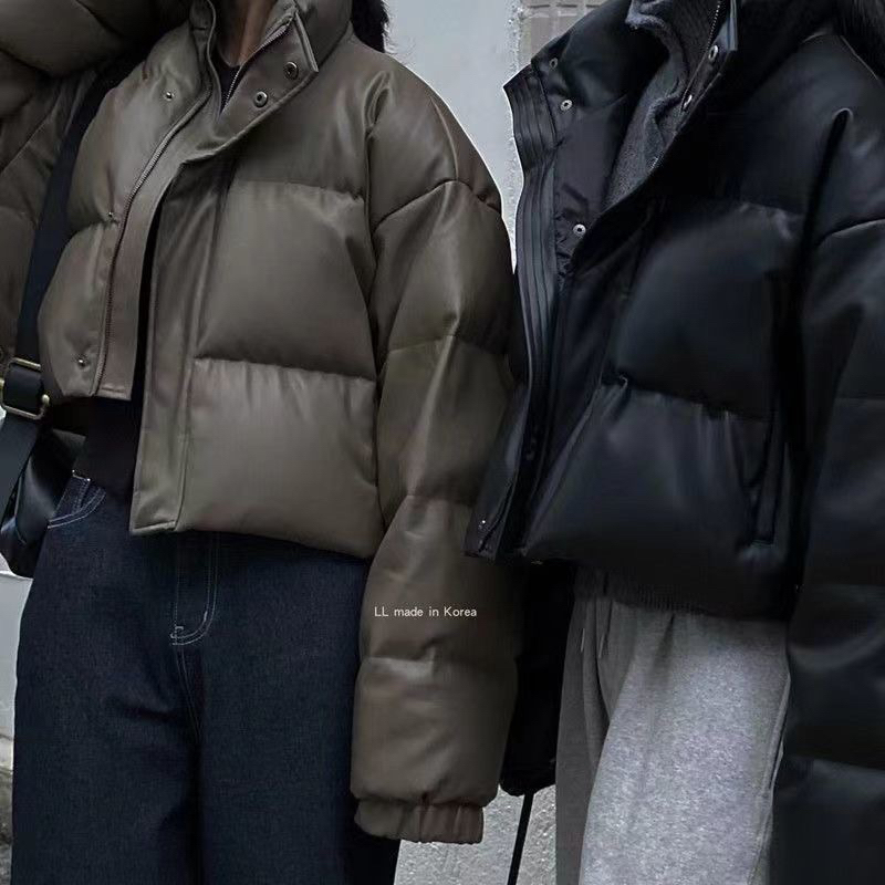 Áo Phao Da Dáng Ngắn Cao Cấp Màu Hot Dành Cho Nam Nữ 2023