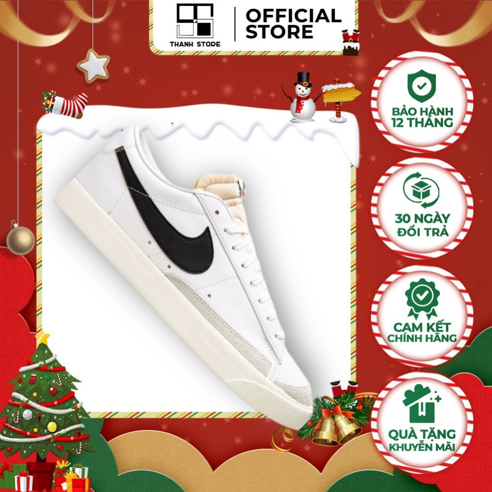 Giày thể thao nam nữ trắng đen giày BLAZER LOW PLATFORM _ hàng xuất khẩu thời trang chính hãng - NBLPW