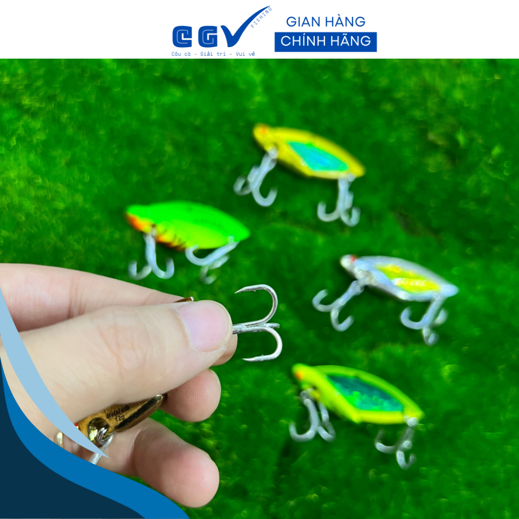 Mồi sắt Cicada 10g,12g,14g lưỡi BKK câu lóc, sộp,trê, lăng, nheo