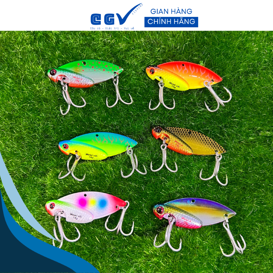 Mồi sắt Cicada 10g,12g,14g lưỡi BKK câu lóc, sộp,trê, lăng, nheo