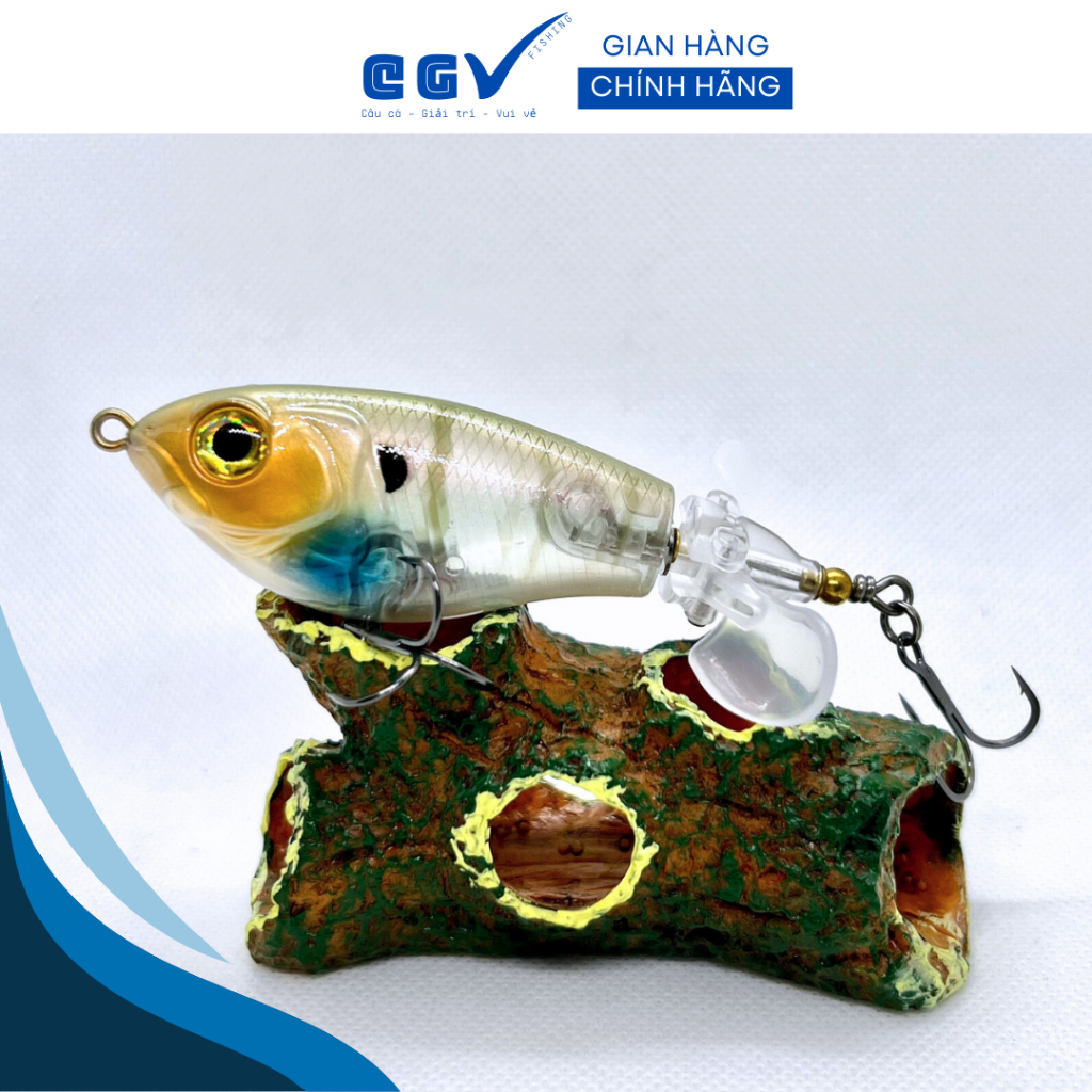 Mồi lure MULIN đuôi xoay 16G câu vược, măng, lóc bông giao màu ngẫu nhiên