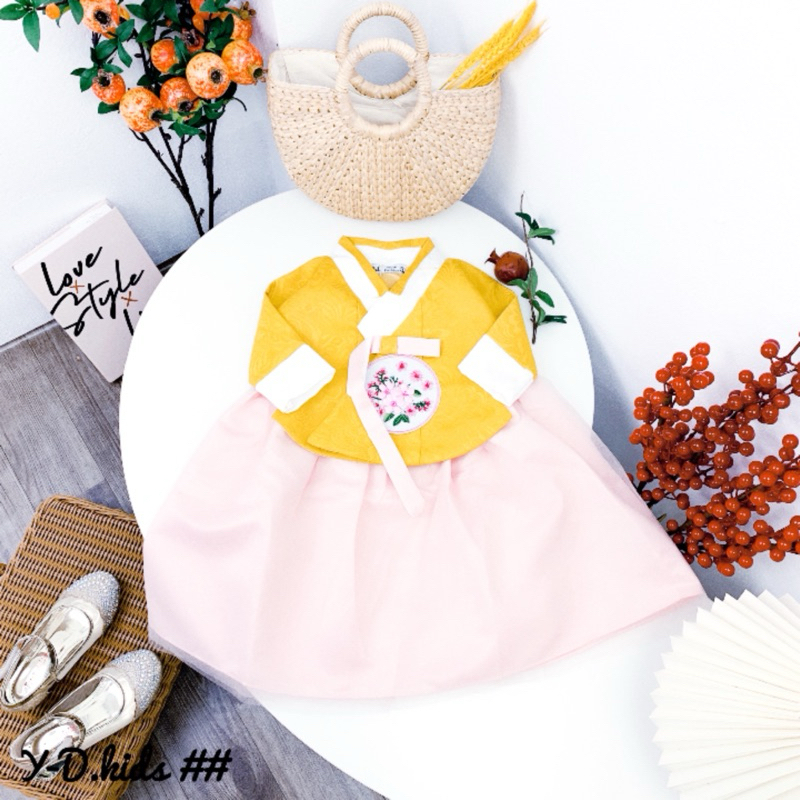 Áo dài hanbok,váy hanbok cách tân cho bé gái hàng qc cho bé gái