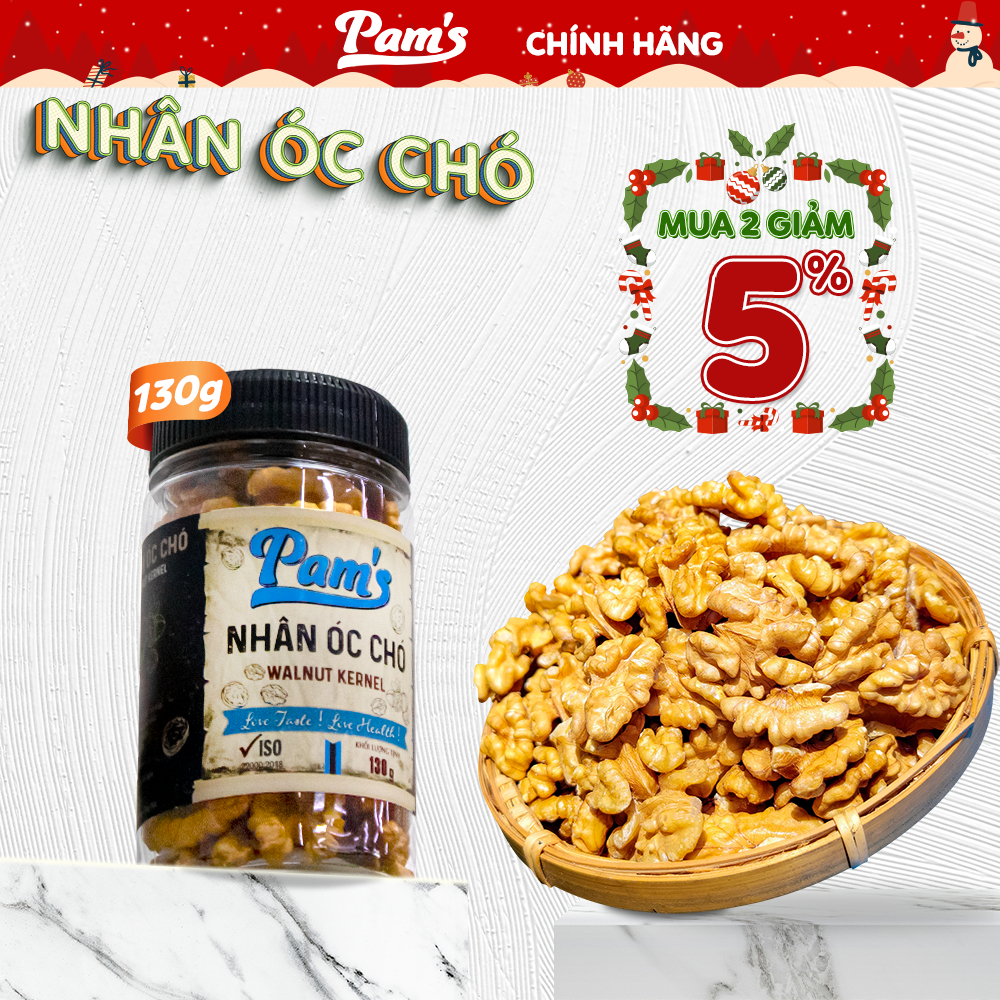 Nhân Óc Chó Vàng Nhập Khẩu Chile Pams Đã Tách Vỏ Sấy Chín Giòn Thơm Thích Hợp Cho Mẹ Bầu