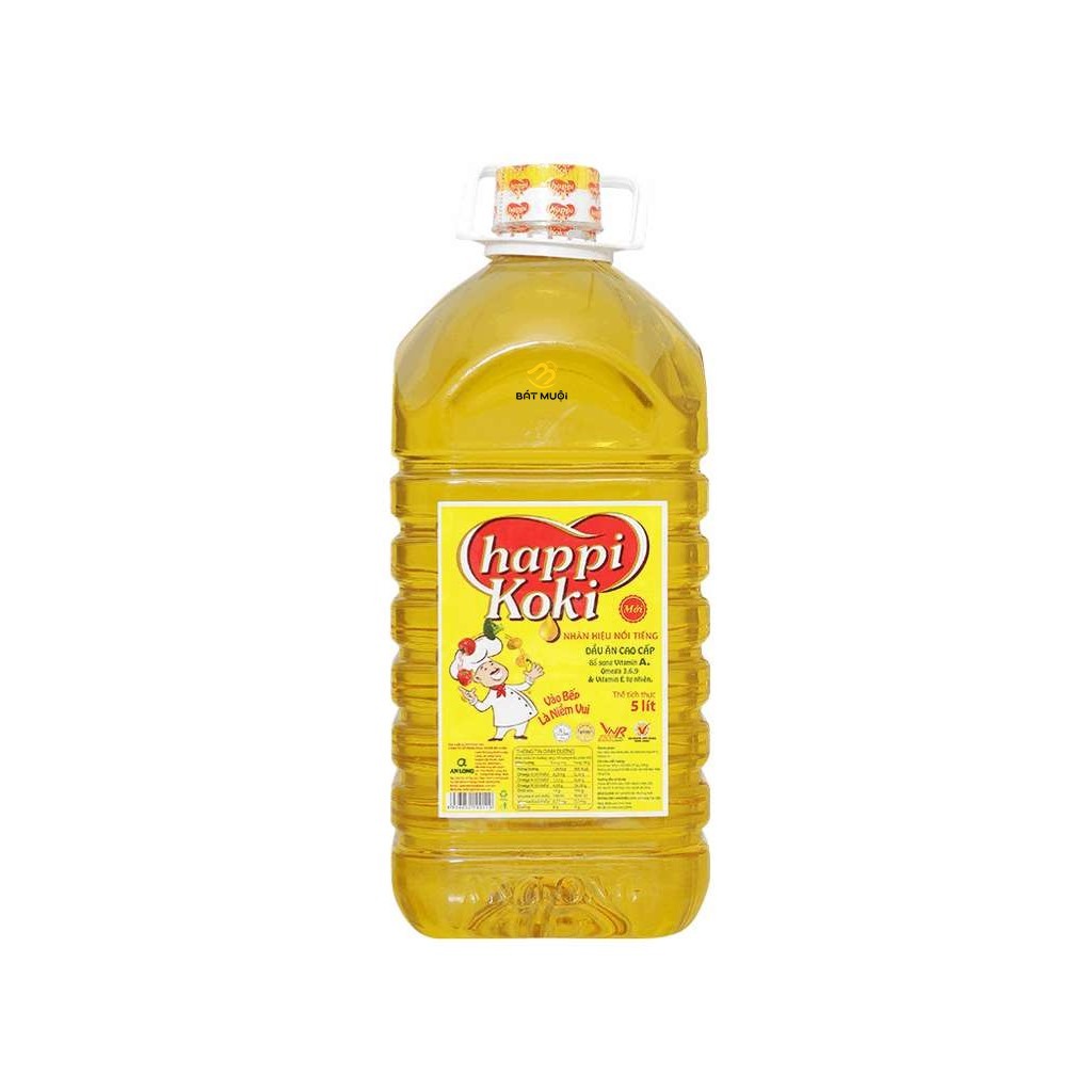Happi Koki - Dầu ăn cao cấp can 5 lít