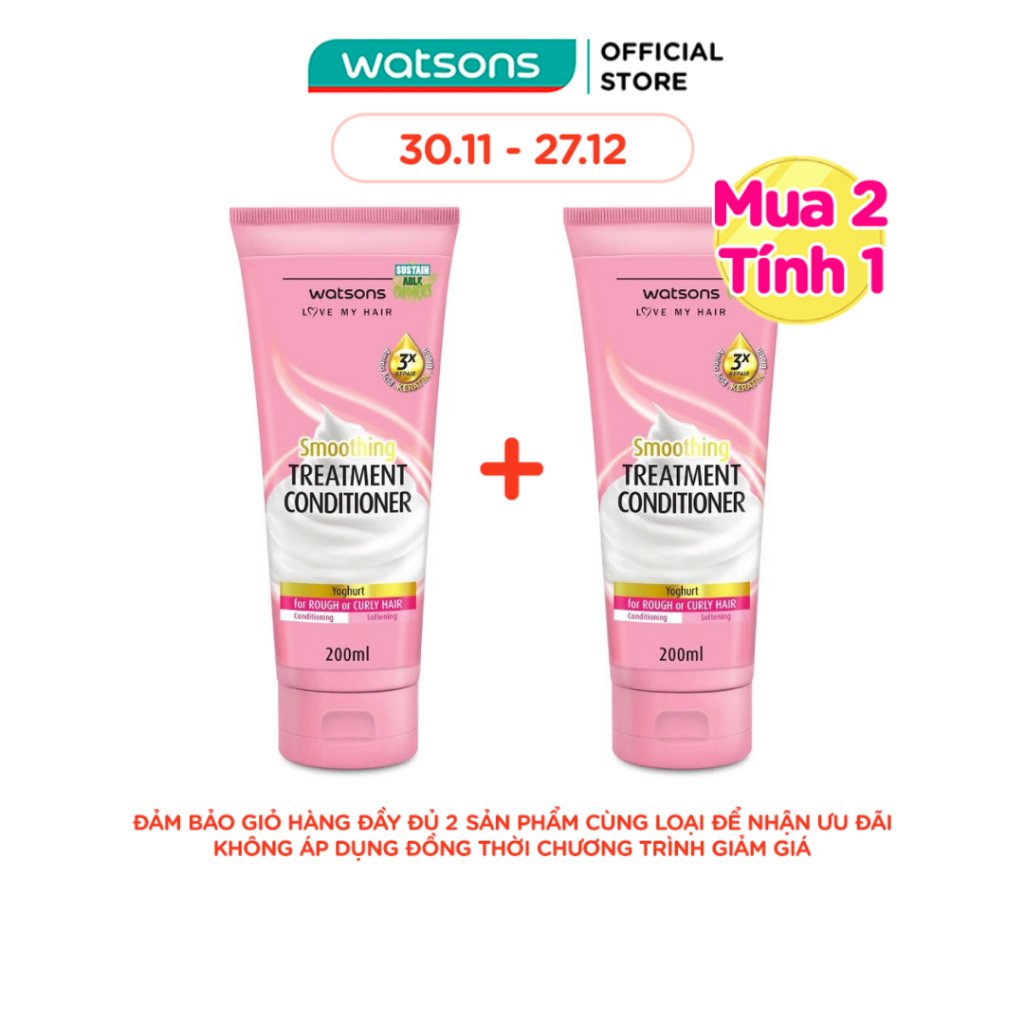 Dầu Xả Watsons Chiết Xuất Từ Sữa Chua 200ml