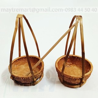 Phụ kiện chụp ảnh, Quang gánh tre trang trí tết ,lễ hội ,phụ kiên dóng gánh làmdeco nhiều kích thước