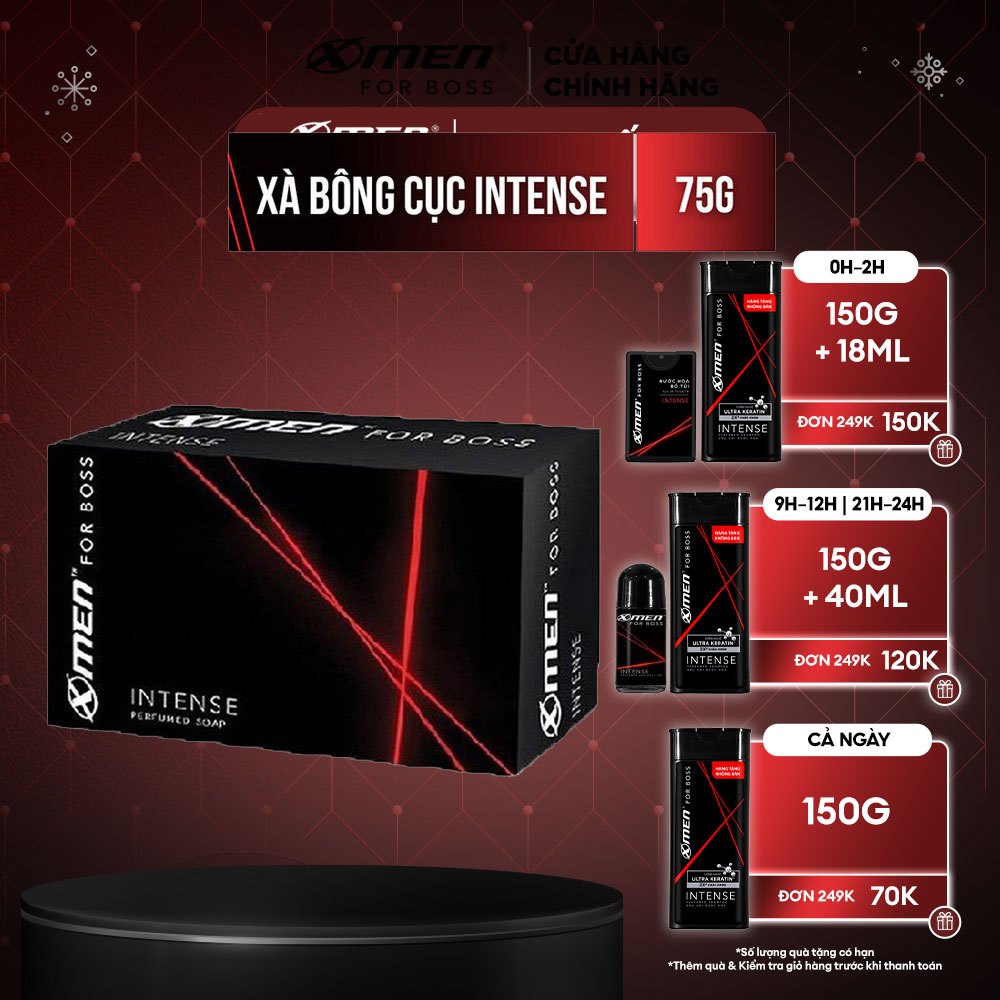 Xà Bông Cục X-Men For Boss Intense 75g