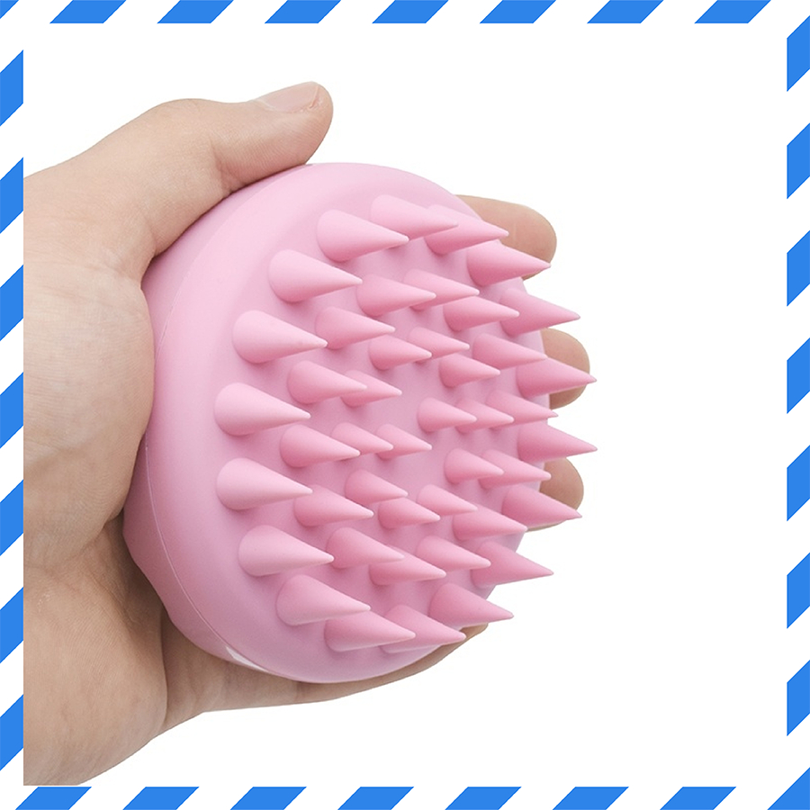 Lược gội đầu Massage Vườn Thảo Mộc chất liệu gai silicone cao cấp ,vỏ nhựa lúa mạch bảo vệ môi trường