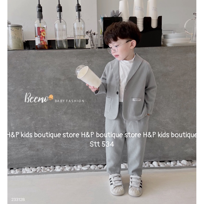 Set Bộ công tử vest cho bé trai 10-30kg