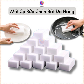 Miếng cọ rửa chén bát, dụng cụ rửa chén bát, chùi xoong nồi chảo, rửa chén bát hai mặt - Dacigi