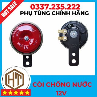 Còi xe điện 12 v , còi chống nước ,còi đỏ 12v