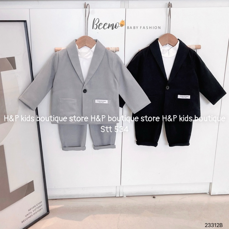 Set Bộ công tử vest cho bé trai 10-30kg