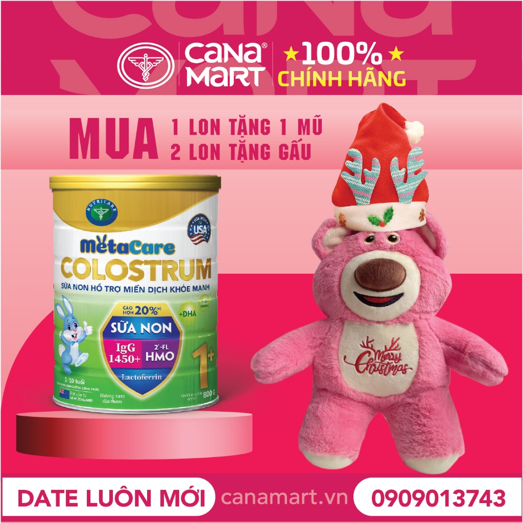 Sữa non Metacare Colostrum 1+ giúp trẻ tăng cường miễn dịch (800g)