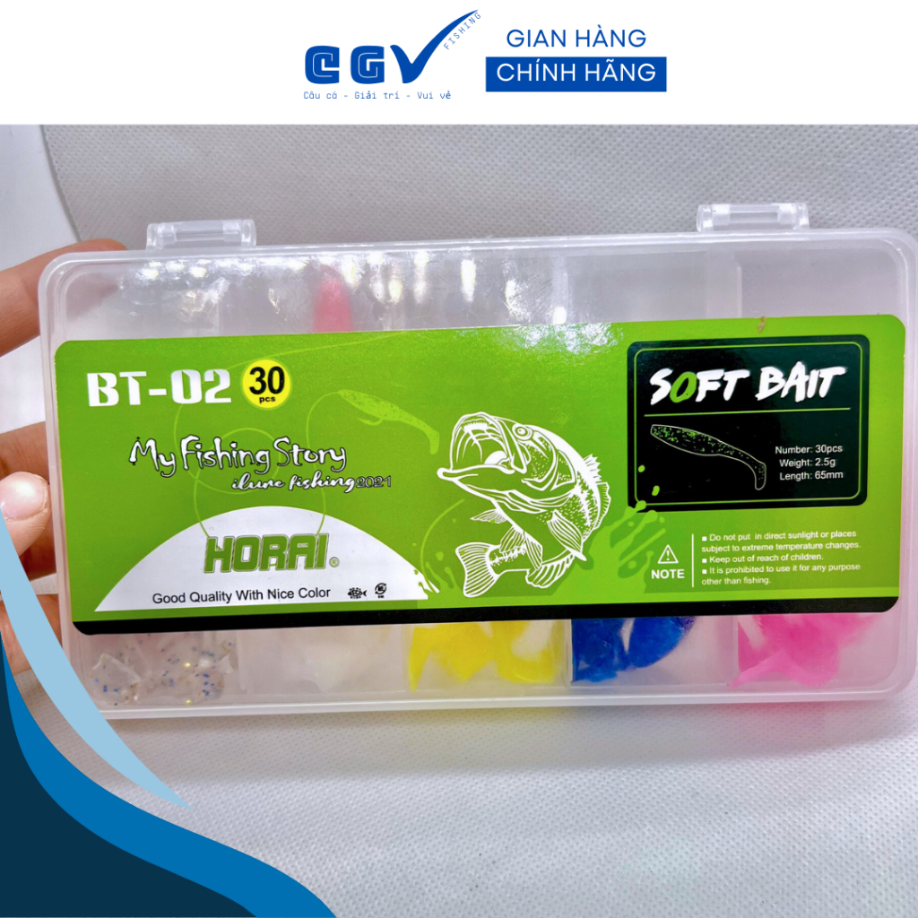Mồi mềm câu lure Horai BT02  câu lóc, sộp,...