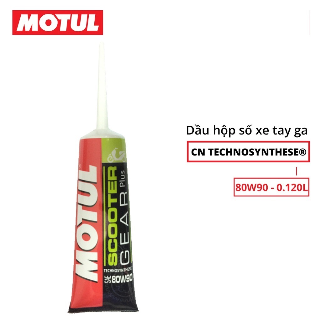 Dầu nhớt hộp số  xe tay ga MOTUL SCOOTER GEAR PLUS 80W90 0.120L