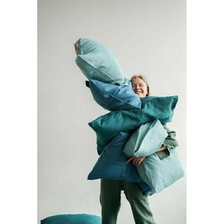 Combo Ruột gối lông vũ Hàn Quốc và vỏ gối Tencel 60s đi kèm