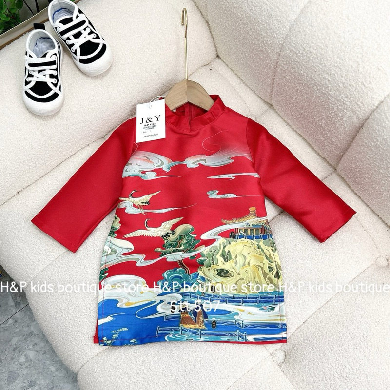 Áo Dài Cao Cấp cho bé trai 10-30kg