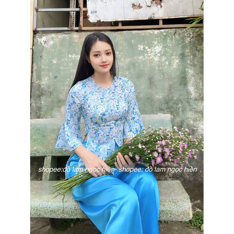 Bà Ba Nhiều Hoa Văn Kiểu Tay Loe Đủ Size