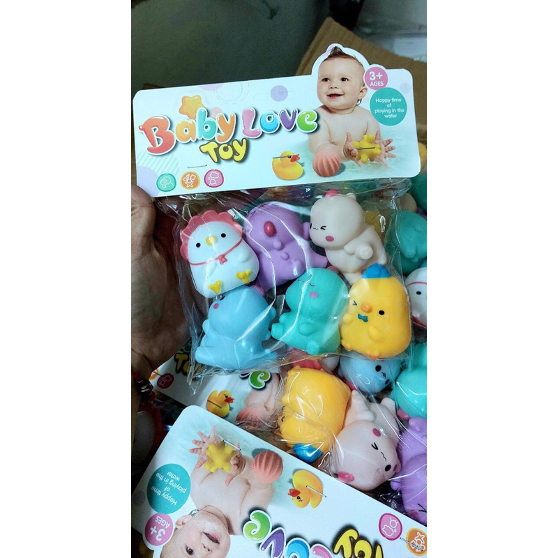 Set 6 Đồ chơi thú bóp kêu ChipChip nhiều hình ngộ nghĩnh đáng yêu, Đồ chơi thú nhà tắm cho bé