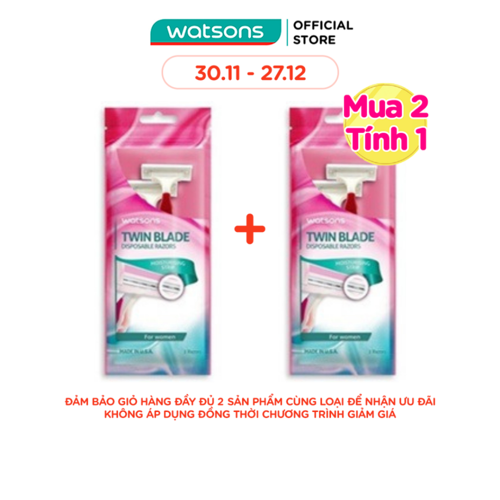 Dao Cạo Hai Đầu Watsons Twin Blade Cho Nữ