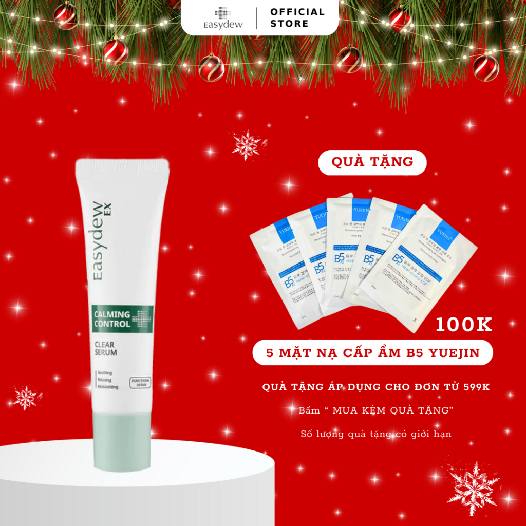 Tinh chất phục hồi làm dịu cho da dầu mụn Easydew Ex Calming Control Clear Serum 30ml
